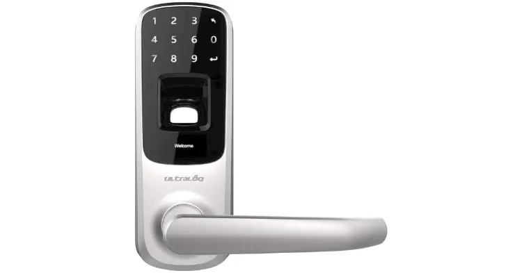 Fingerprint and Touchscreen Smart Lever Door Lock for Seamless Security