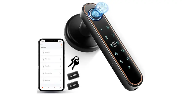 Pulido Fingerprint Door Lock 5 in 1 Smart Unlock with Advanced Security Features