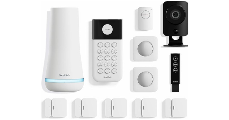 SimpliSafe 12 Piece Wireless Home Security System wHD Camera