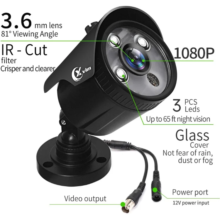 High-Definition Resolution - XVIM Wired Security Camera