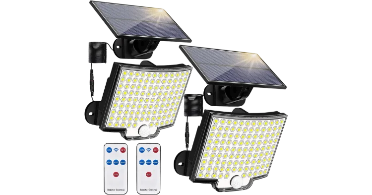 LEPOWER 48W LED Security Lights 5200LM Motion Sensor Outdoor Flood Lights