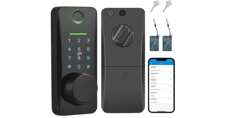 LGDSLDD Smart Lock 5 in 1 Fingerprint Keyless Entry App Control Auto Lock