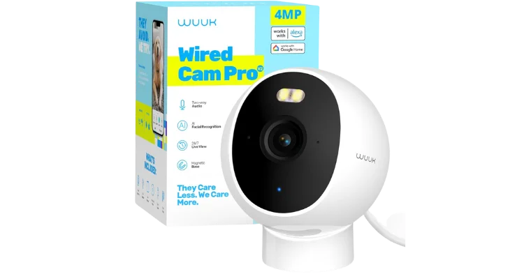 WUUK Wired Cam Pro V2 Elevating Outdoor Security with 2.5K Resolution and AI Facial Recognition